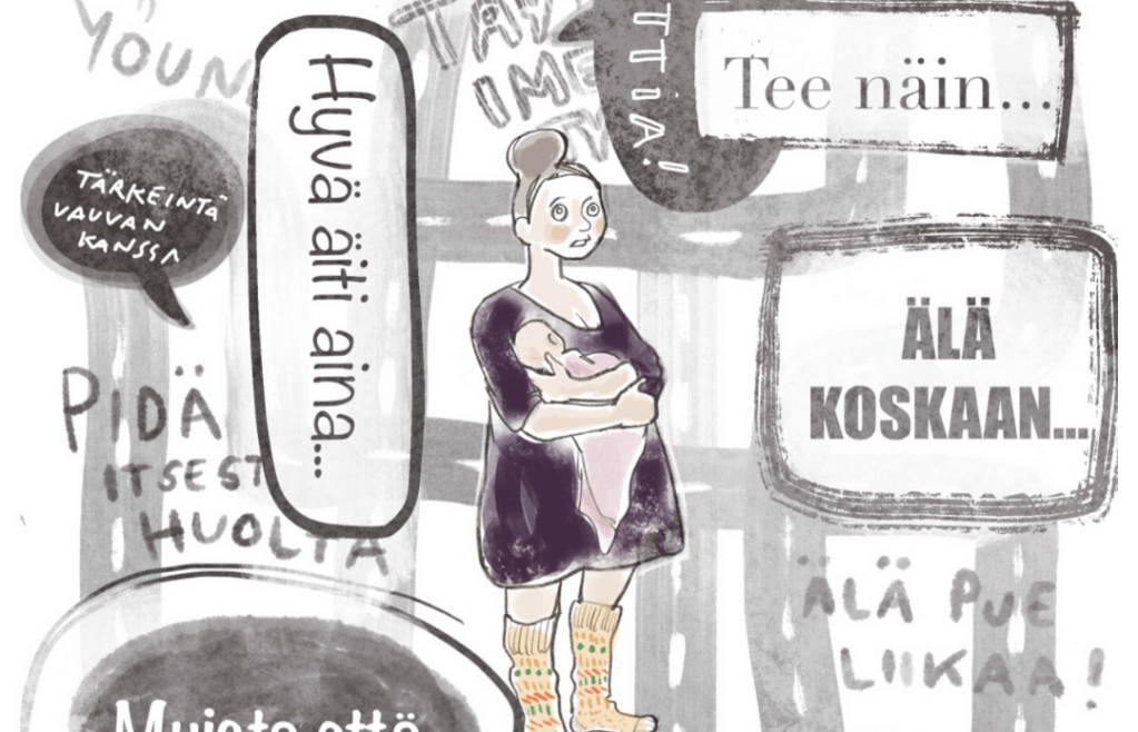 Äiti ohjeviidakossa