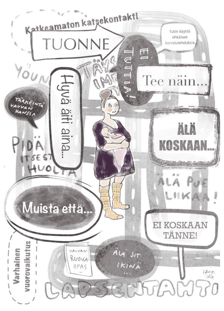 Ohjeita vastasyntyneen äidille 